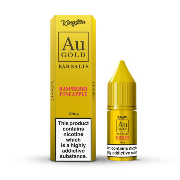 bulk wholesale Kingston Au Gold Bar Salts 10ml E - liquids - Box of 10 - Raspberry Pineapple