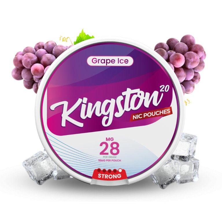 bulk wholesale Kingston Nicotine Pouches Pack of 10 - Grape Ice