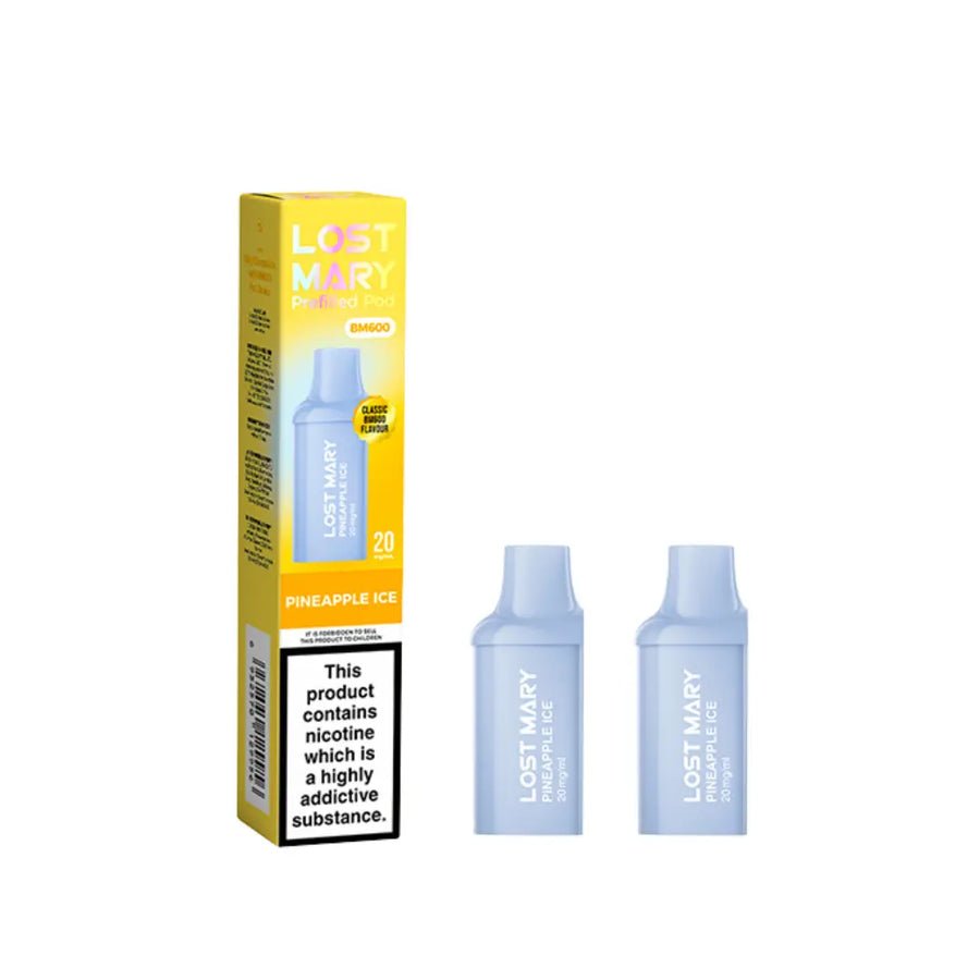 bulk wholesale Lost Mary BM600 Replacement Pods Pack of 10 - Pineapple Ice
