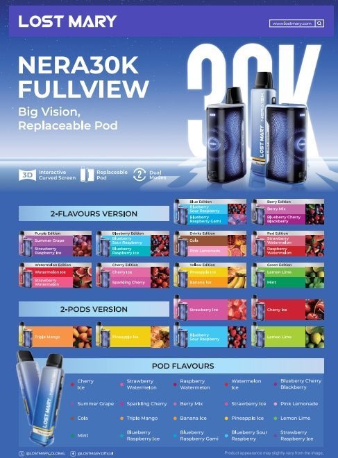 bulk wholesale Lost Mary Nera 30K Vape Kit Box of 5 - Watermelon Edition