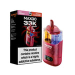 bulk wholesale MAXGO 33k Puffs Vape Kit Box of 5 - Sweet Strawberry / Strawberry Raspberry Cherry