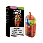 bulk wholesale MAXGO 33k Puffs Vape Kit Box of 5 - Sweet Strawberry / Sour Bubble Gum