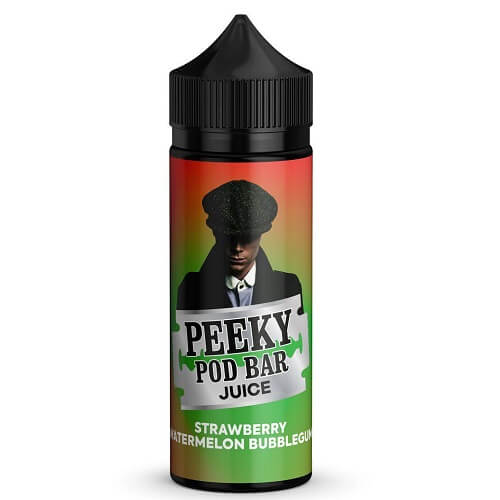 bulk wholesale Peeky Blenders Pod Bar Juice Shortfill 100ml - Strawberry Watermelon Bubblegum