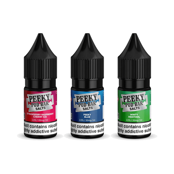 bulk wholesale Peeky Blenders Pod Bar Nic Salts 10ml E - Liquid Box of 10 - Fruit Punch