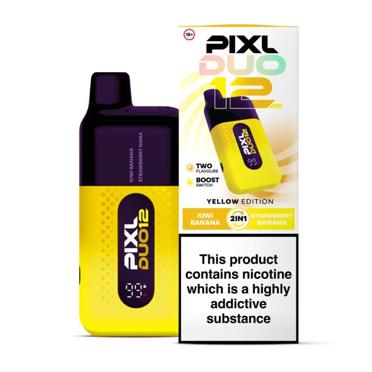 bulk wholesale Pixl Duo 12000 Vape Kit Box of 5 - Yellow Edition