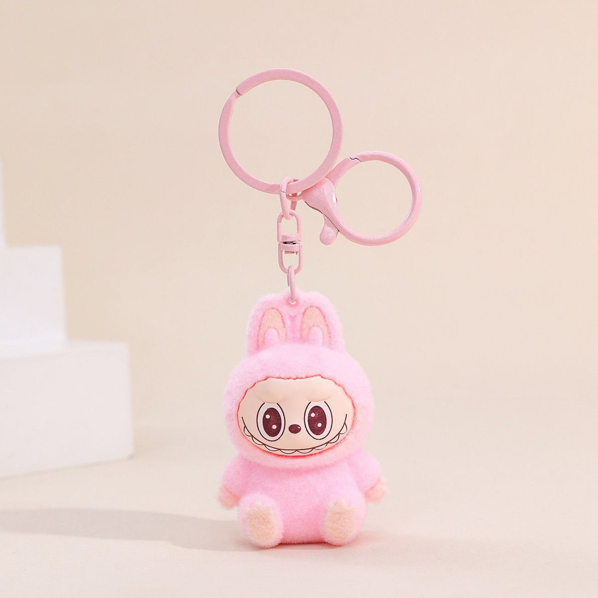 bulk wholesale Plush Toy Key Ring - Pink