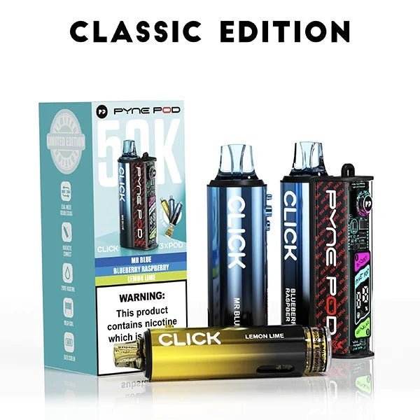bulk wholesale Pyne Pod Click 50k Prefilled Pod Vape Kit Box of 5 - Classic Edition
