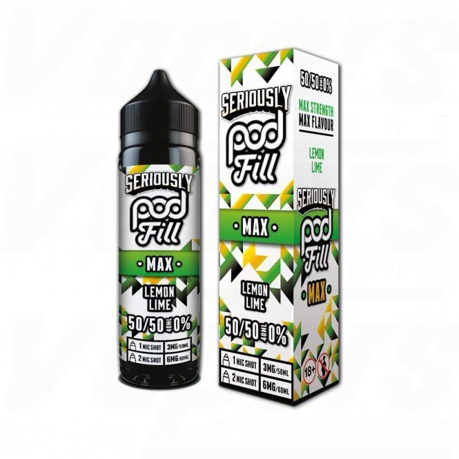 bulk wholesale Seriously Pod Fill Max 50ml E - Liquid - Lemon Lime