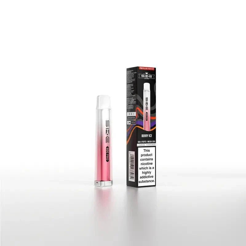 bulk wholesale Ske Crystal Pro 600 Pod Kit Box of 10 - Berry Ice