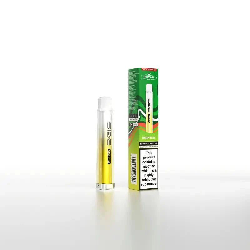 bulk wholesale Ske Crystal Pro 600 Pod Kit Box of 10 - Pineapple Ice