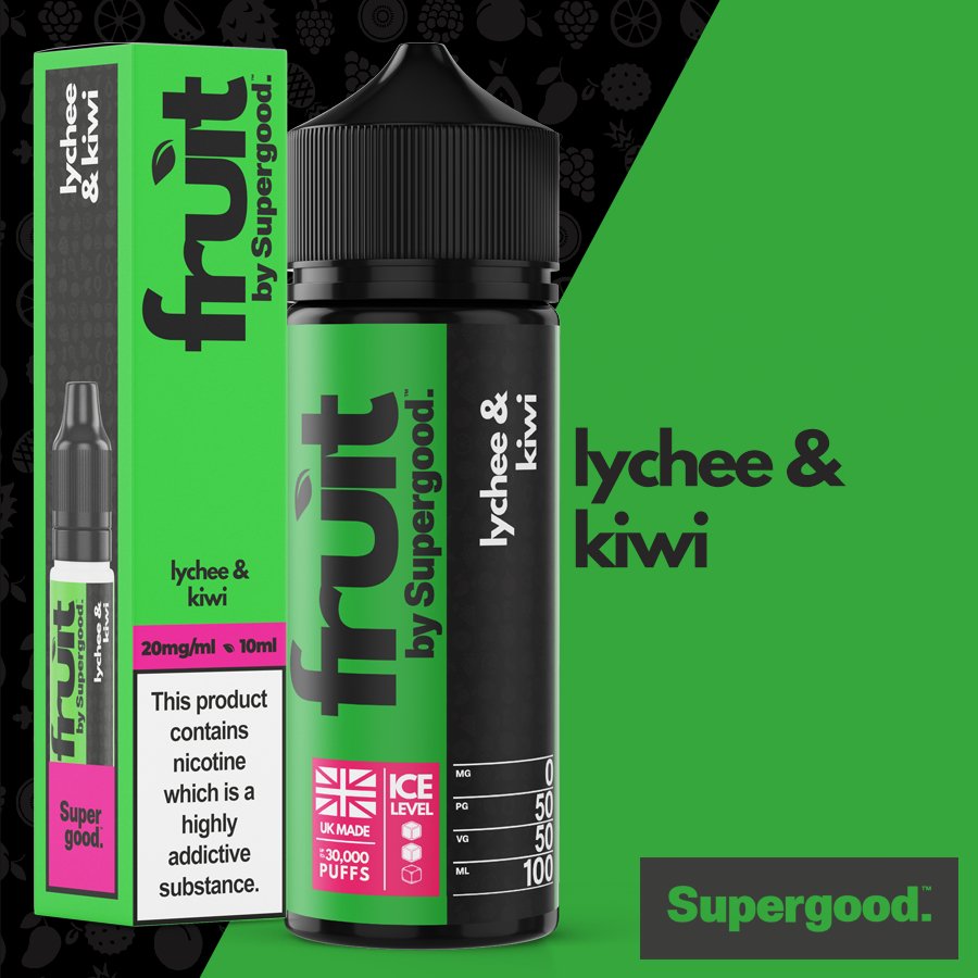 bulk wholesale Supergood Fruit 100ml E - Liquid - Lychee & Kiwi