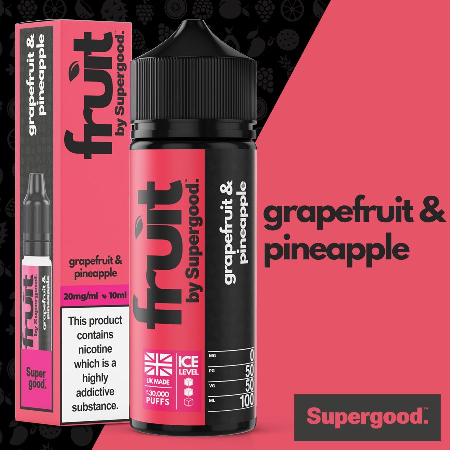 bulk wholesale Supergood Fruit 100ml E - Liquid - Grapefruit & Pineapple