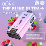 bulk wholesale The Bling Ultra Plus 30k Vape Kit Box of 5 - Blueberry Cotton Candy/Raspberry Cotton Candy