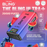 bulk wholesale The Bling Ultra Plus 30k Vape Kit Box of 5 - Blueberry Hubba Bubba/Watermelon Hubba Bubba