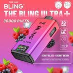 bulk wholesale The Bling Ultra Plus 30k Vape Kit Box of 5 - Berry Blaze/Cherry Berry