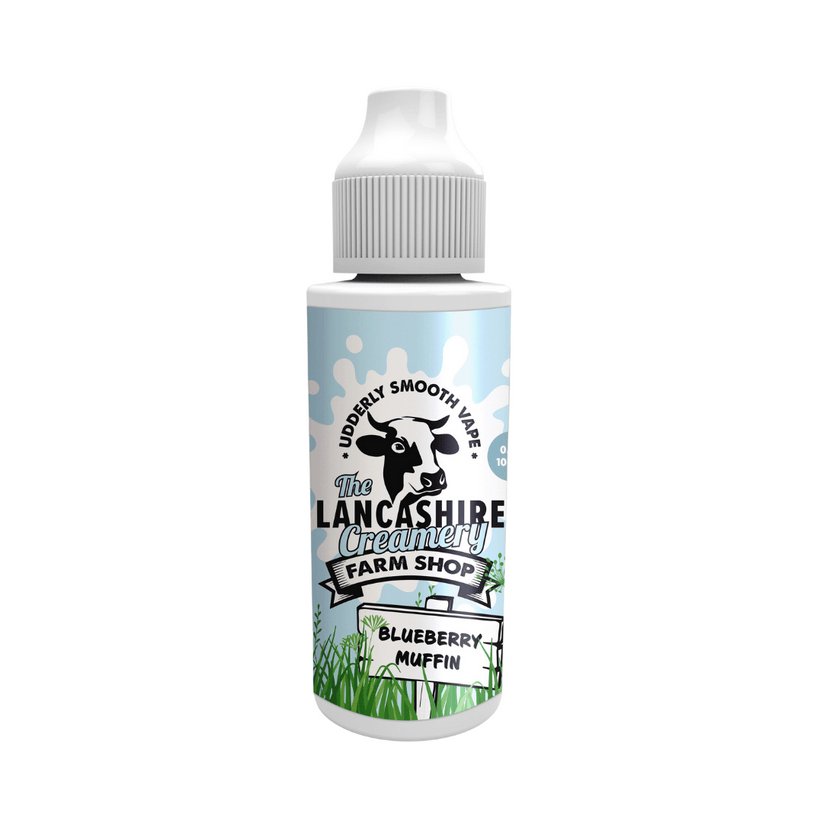 bulk wholesale The Lancashire Creamery Farm Shop E - Liquid 100ml Shortfill - Blueberry Muffin