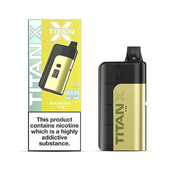 bulk wholesale Titan 10000 X Pre - filled Vape Pod Kit ( Box of 5 ) - Banana Ice
