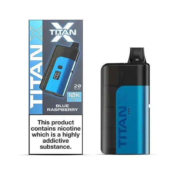 bulk wholesale Titan 10000 X Pre - filled Vape Pod Kit ( Box of 5 ) - Blueberry Raspberry