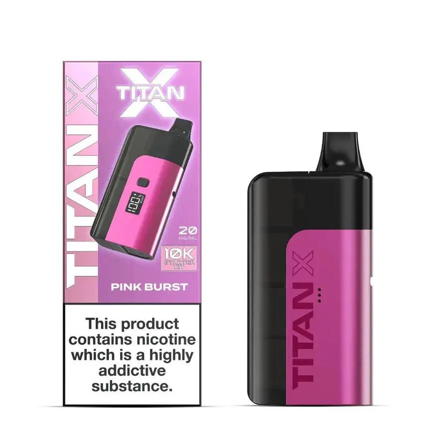 bulk wholesale Titan 10000 X Pre - filled Vape Pod Kit ( Box of 5 ) - Pink Burst