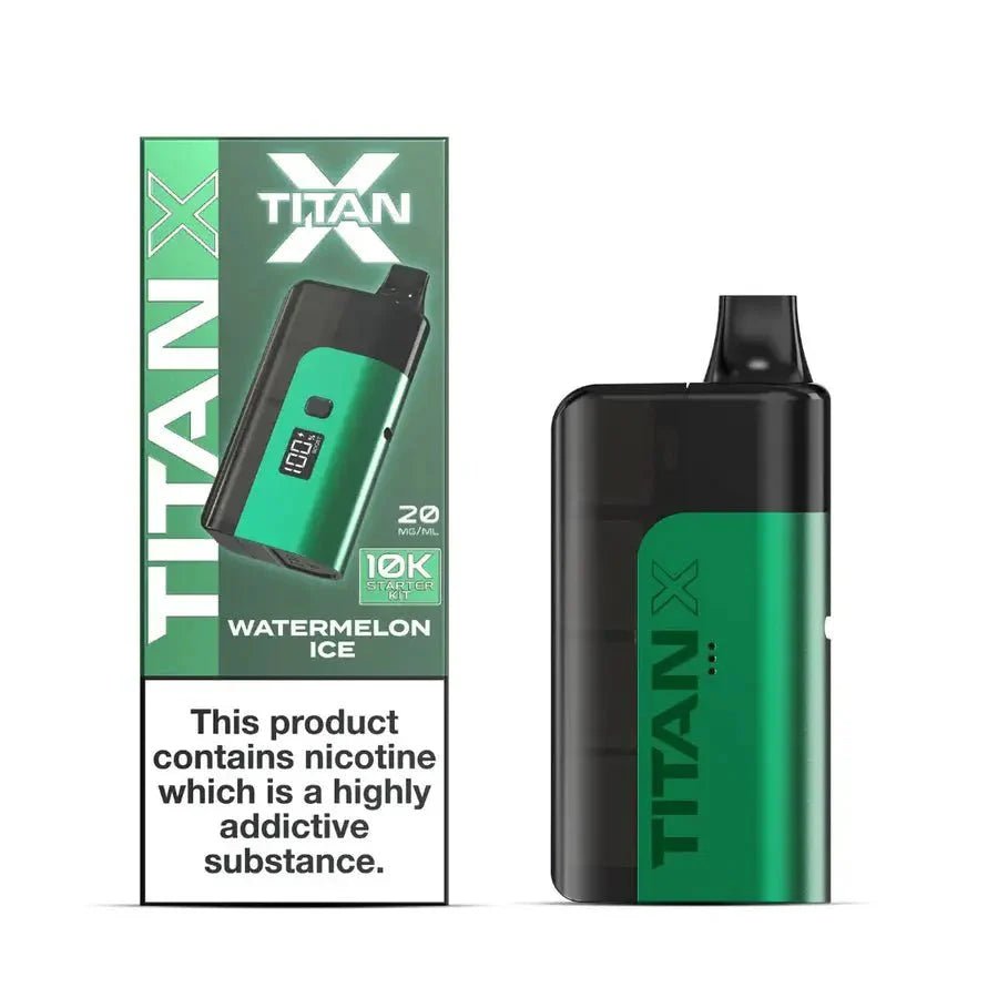 bulk wholesale Titan 10000 X Pre - filled Vape Pod Kit ( Box of 5 ) - Watermelon Ice