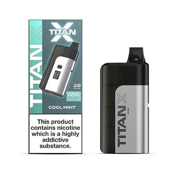 bulk wholesale Titan 10000 X Pre - filled Vape Pod Kit ( Box of 5 ) - Cool Mint