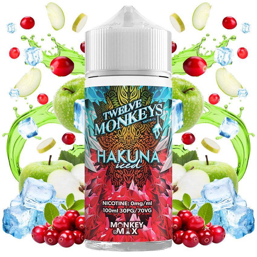 bulk wholesale Twelve Monkeys 100ml E - Liquid - Hakuna Iced