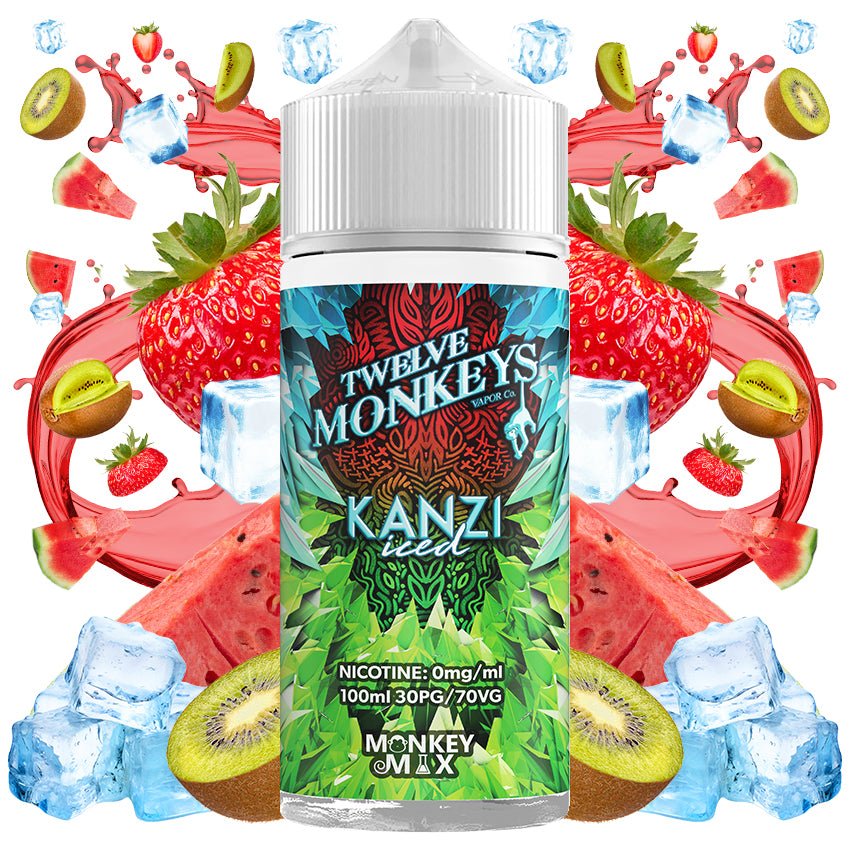 bulk wholesale Twelve Monkeys 100ml E - Liquid - Kanzi Iced