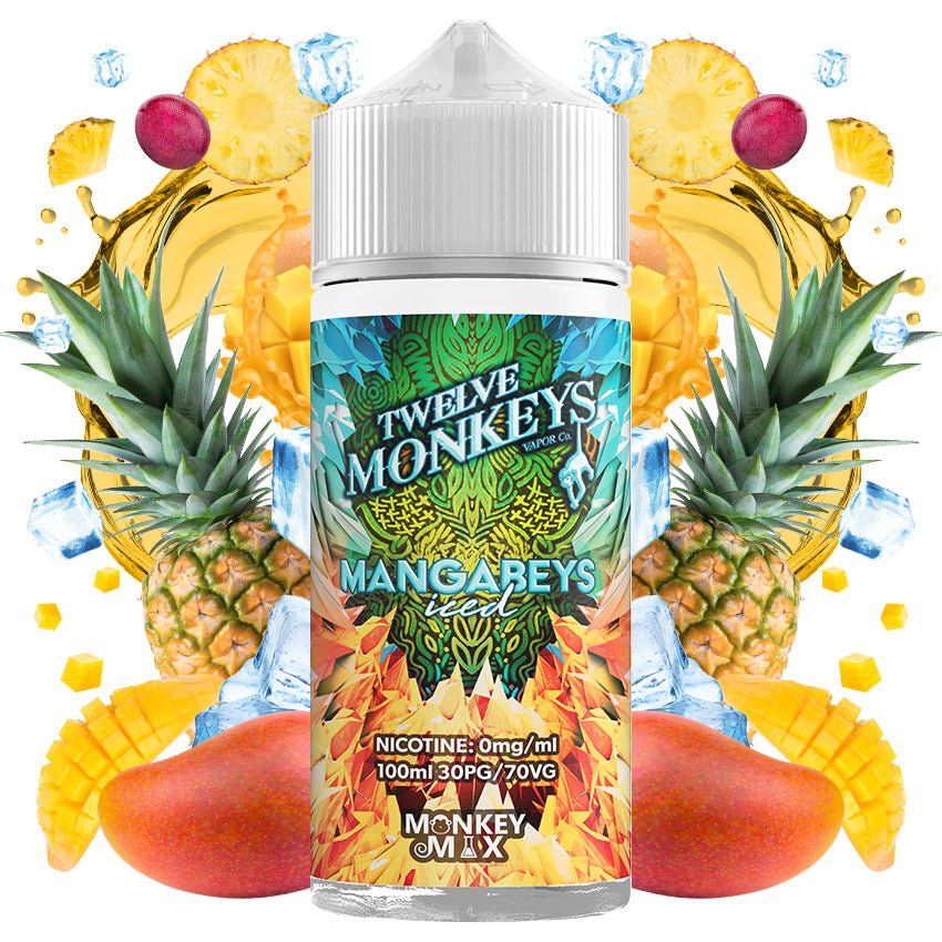 bulk wholesale Twelve Monkeys 100ml E - Liquid - Mangabeys Iced