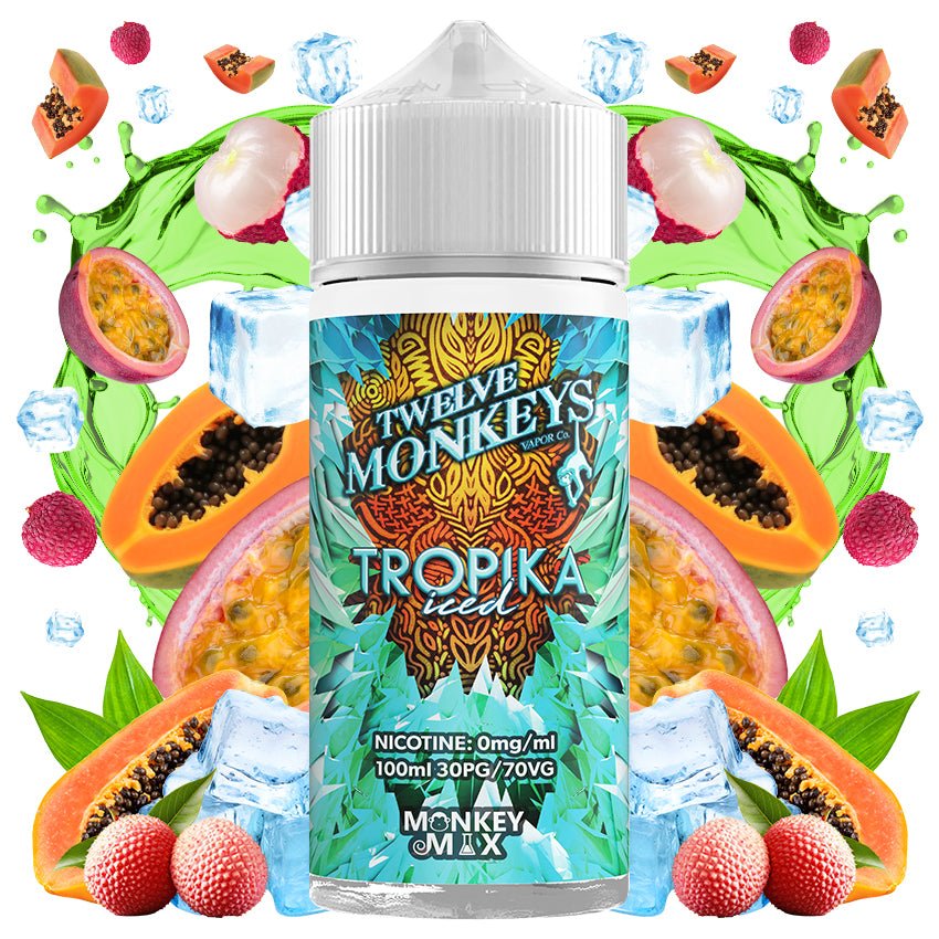 bulk wholesale Twelve Monkeys 100ml E - Liquid - Tropika Iced