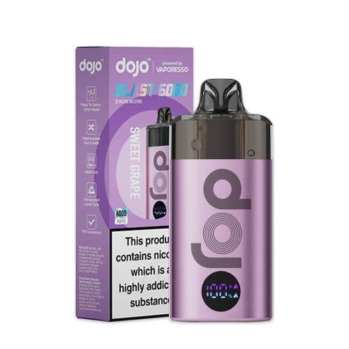 bulk wholesale Vaporesso Dojo Blast 6000 Disposable Vape Box of 5 - Purple - Sweet Grape