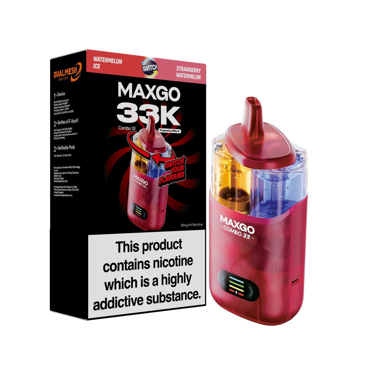 MAXGO 33k Puffs Vape Kit Box of 5