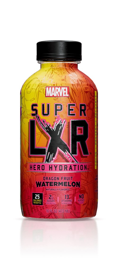 bulk wholesale Arizona Super LXR Hero Hydration Drink - Pack of 12 Bottles - Dragon Fruit Watermelon