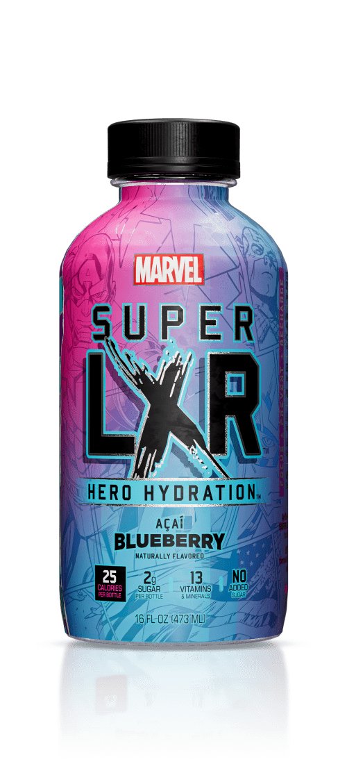 bulk wholesale Arizona Super LXR Hero Hydration Drink - Pack of 12 Bottles - Acai Blueberry