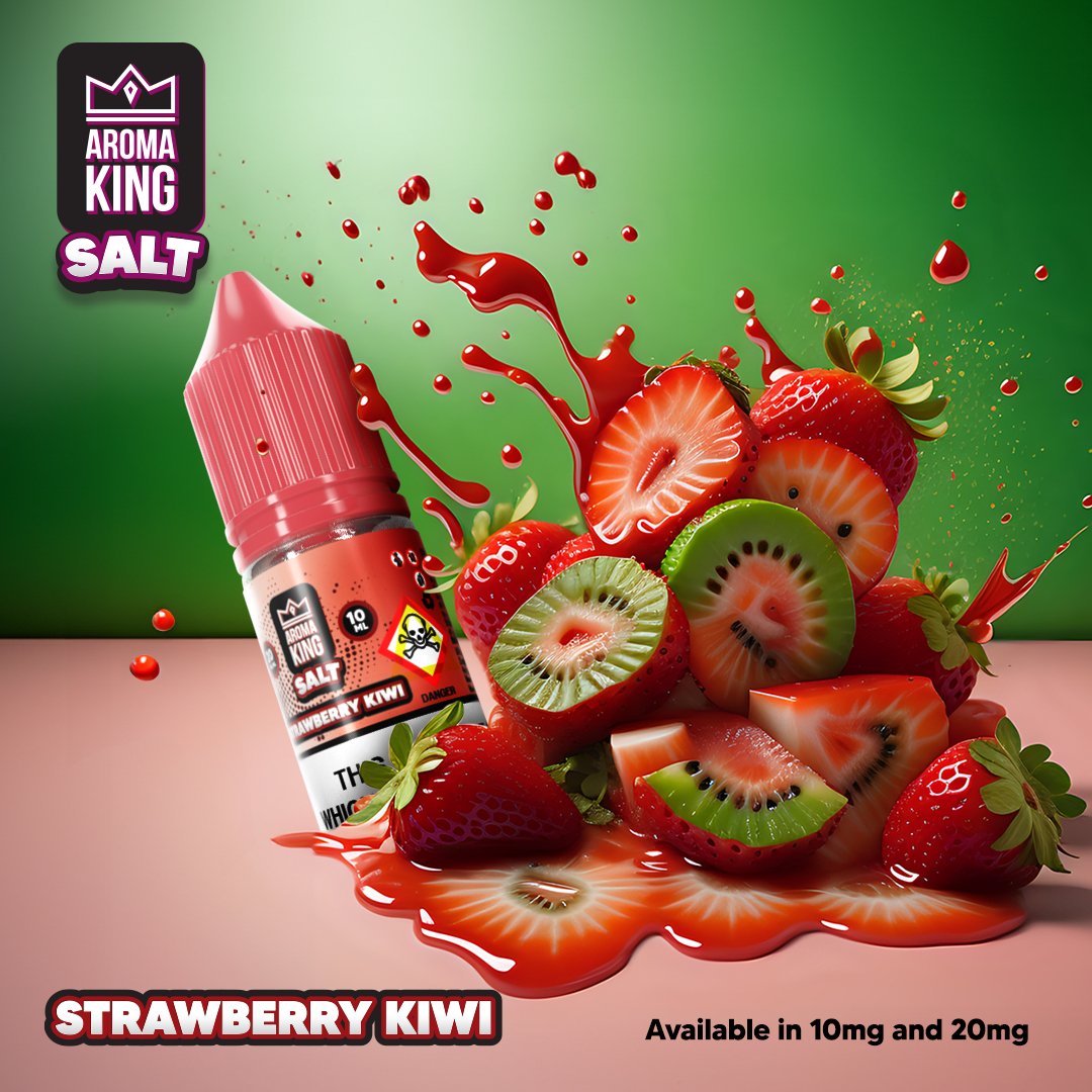 bulk wholesale Aroma King Nic Salts 10ml E - liquids - Box of 10 - Strawberry Kiwi