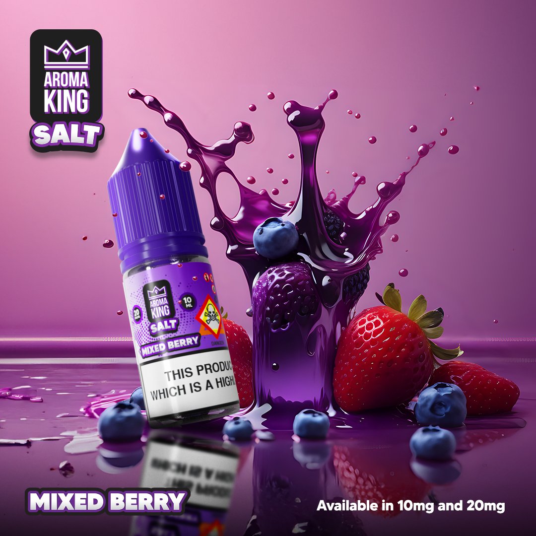 bulk wholesale Aroma King Nic Salts 10ml E - liquids - Box of 10 - Mixed Berries