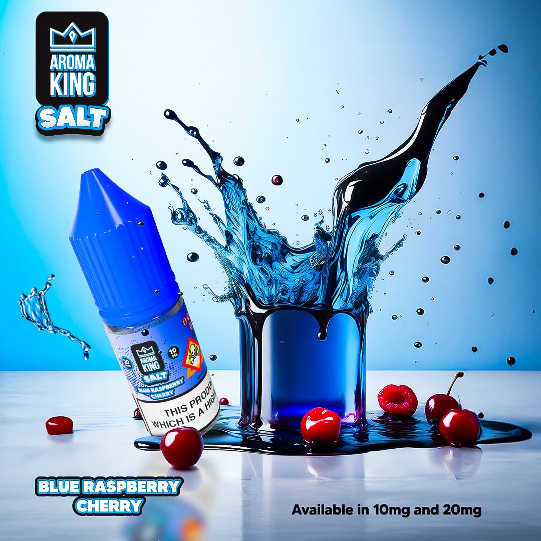 bulk wholesale Aroma King Nic Salts 10ml E - liquids - Box of 10 - Blue Raspberry Cherry