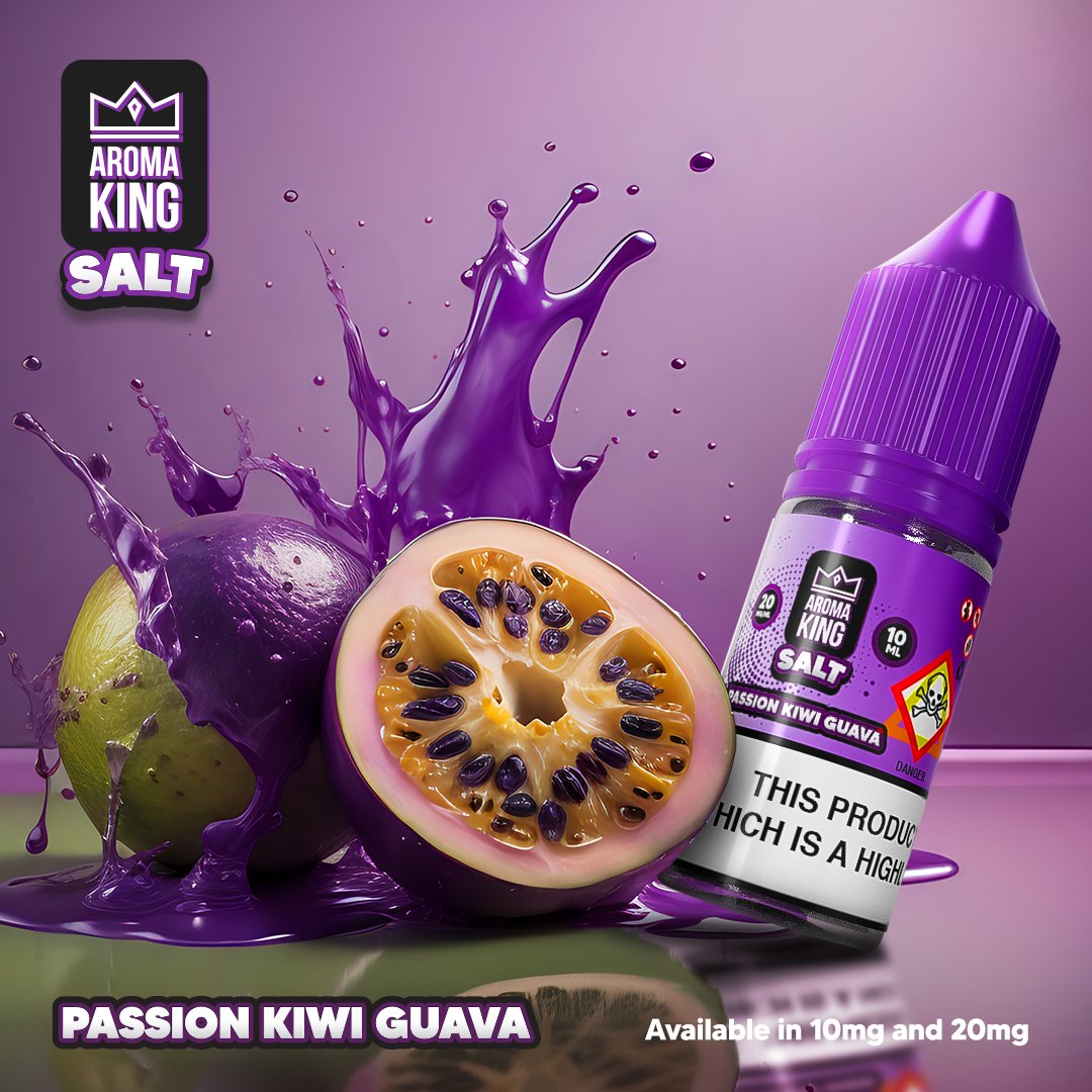 bulk wholesale Aroma King Nic Salts 10ml E - liquids - Box of 10 - Passion Kiwi Guava