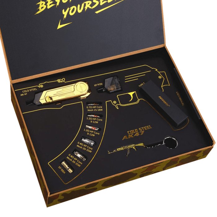 bulk wholesale ARTERY - COLD STEEL AK47 24K GOLD EDITION - POD KIT -