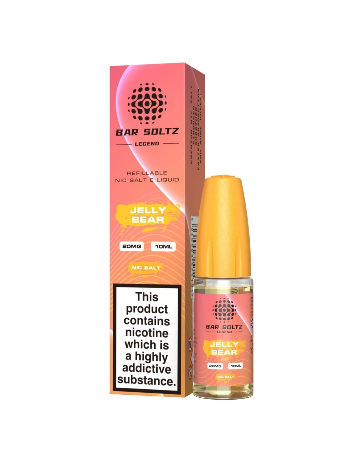 bulk wholesale Bar Soltz Legend - Jelly Bear - 10ml E - liquids - Nic Salts - Box of 10 - 10mg