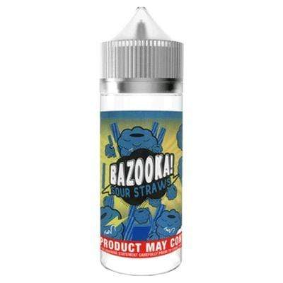 bulk wholesale BAZOOKA - BLUE RASPBERRY SOUR STRAWS - 100ML -