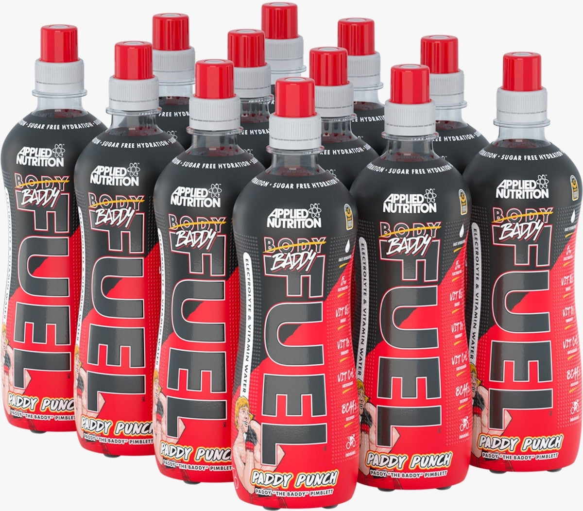bulk wholesale Body Fuel Drink Applied Nutrition - 500ml Bottles - Pack of 12 - Paddy Punch