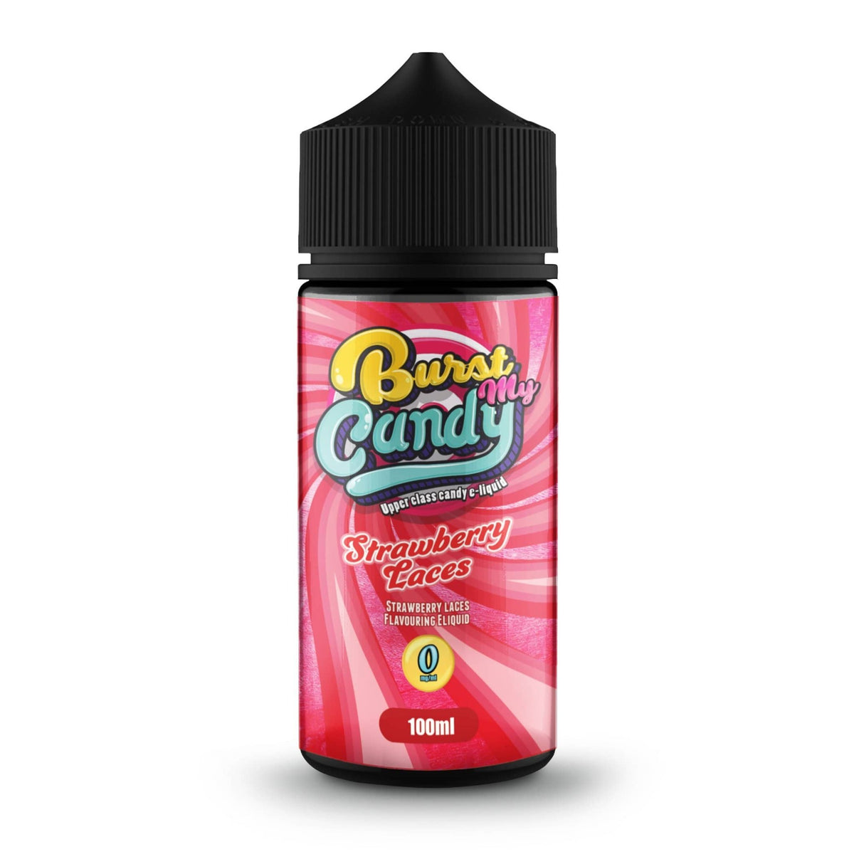 bulk wholesale Burst My Candy Strawberry Laces - 100ml -