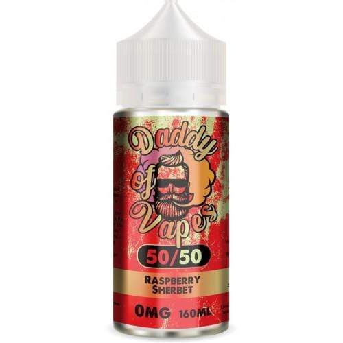 bulk wholesale Daddy Vapes Raspberry Sherbet 50/50 - 200ml -