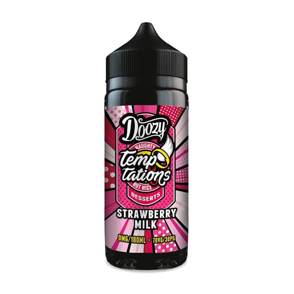 bulk wholesale Doozy Temptations - Strawberry Milk - 100ml E - liquids -