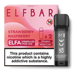 bulk wholesale Elf Bar Elfa Pre - Filled Replacement Pods - Strawberry Raspberry