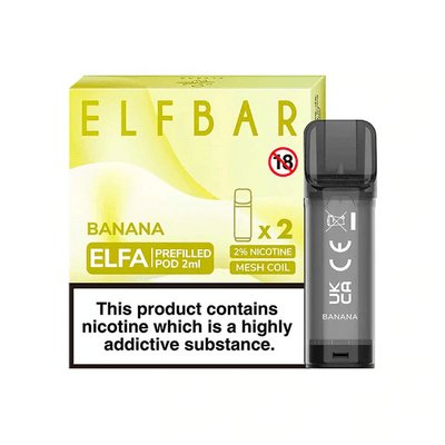 bulk wholesale Elf Bar Elfa Pre - Filled Replacement Pods - Banana