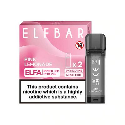 bulk wholesale Elf Bar Elfa Pre - Filled Replacement Pods - Pink Lemonade