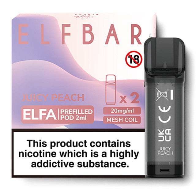 bulk wholesale Elf Bar Elfa Pre - Filled Replacement Pods - Juicy Peach