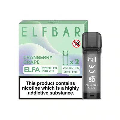 bulk wholesale Elf Bar Elfa Pre - Filled Replacement Pods - Cranberry Grape