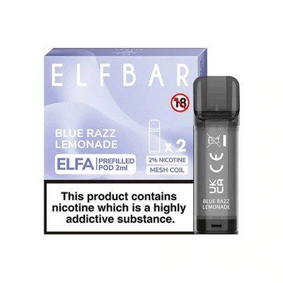 bulk wholesale Elf Bar Elfa Pre - Filled Replacement Pods - Blue Razz Lemonade
